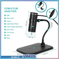 在飛比找蝦皮購物優惠-3in1 1000X HD 1080P Microscope