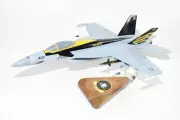 VFA-151 Vigilantes 2020 F/A-18E Model, Navy, 1/40th (18") Scale, Mahogany