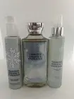 3 Piece NEW FROSTED COCONUT SNOWBALL DIAMOND SHIMMER BODY LOTION, Mist, Gel
