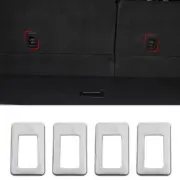 Silver Steel Seat Back Hook Frame Cover Trim 4PC For Lincoln Navigator 2018-2021 (for: Lincoln)