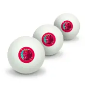 Rampaging Red Chimpanzee Monkey King Table Tennis Ping Pong Ball 3 Pack
