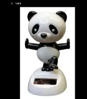 2 Flip Flap Solar Powered Dancing Panda & Squid Swing Dancer Novelty Bobblehead