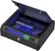 WASJOYE Biometric Safe Box for Pistol Storage with Quick-Access Fingerprint Lock