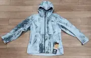 $240 NWT The North Face Women's Dryzzle Futurelight Jacket Blue Printed L Slim