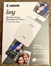 (NEW) Canon Ivy Mini Photo Pinter Sltgray White-Slate Gray SEALED