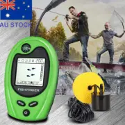 Fish Finders Alarm 100M/328ft Portable Fishing Sonar Sensor LCD Depth
