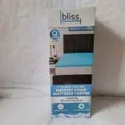 Bliss Bedding 1" Queen Cooling Memory Foam Mattress Topper