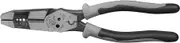 Klein Tools A-J215-8CR Hybrid Pliers, Professional Pliers with Crimp and Wire Stripper, 20.9 cm, Gray/Black