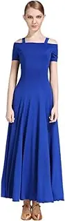 [YHHGDS] Long Sleeve Ballroom Dance Dresses for Women Modern Waltz Tango Dress Foxtrot Competition Performance Dance Dress Ballroom Dancing Dress Adult Ballroom Competition Dress Tango