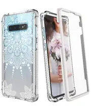 Samsung Galaxy S10 Case Clear Mandela Pattern