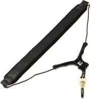 BG BGS20YBMSH Zen Leather Saxophone Strap - Black