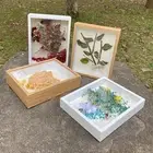 3D Shadow Box Frame Hinged Door With Latch Sturdy Construction For Artwork