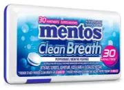 Mentos Clean Breath Mints - Peppermint Flavour - Pack of 12 - 30pc