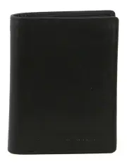 [PIERRE CARDIN] Leather Tri-Fold Wallet in Black