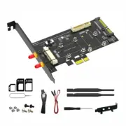Efficient Mini PCIE to PCIE 1x MSATA to SATA3 Adapter Card for Seamless Computer