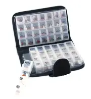 Smart Essentials 14 Day Pill & Vitamin Organizer 2 Weeks AM/PM 4 Doses a Day ...