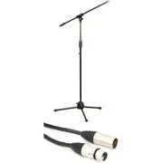 Rok-It Tripod Microphone Stand with Fixed Boom with XLR Cable