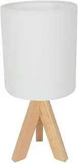 Beacon Lighting Oslo 1 Light Table Lamp in Oak/White