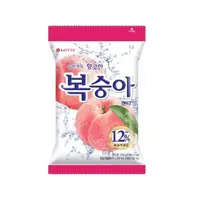 在飛比找PChome24h購物優惠-韓國 LOTTE 水蜜桃風味糖果 153g/包x18包