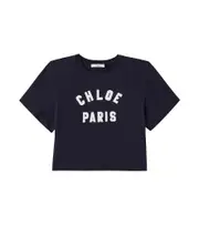 [Chloe Kids] Chloé Kids Cotton T-shirt Y 12 blue