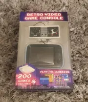 Vivitar Retro Mini Video Game Console Mini TV 200 Games Included Remote New NES