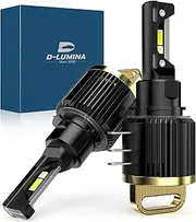 D-Lumina H15 LED Headlight Bulb Canbus Error Free 130W 26000LM 6500K Super Bright, Auto Car Lamp Lights LED Headlights Conversion Kit with Cooling Fan - Pack of 2