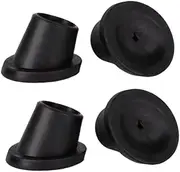 Set of 4 Non Slip Rubber Feet for Chair Legs, Ideal for Commode Use, 25mm
