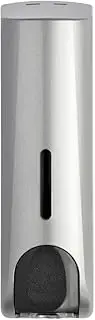 Draco Single Bottle Wall Mounted Shampoo Soap Shower Dispenser 1x350ml, Silver