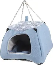 ibasenice Hamster Hammock Bed for Small Animals Comfortable and Safe Pet Nest for Hamsters Sugar Gliders Hedgehogs Design for All Seasons