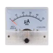 85C1 Analog Current Panel Meter DC 50uA Ammeter Ampere Tester Gauge 1 PCS