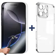 For Apple iPhone 16 PRO Phone Case Cover and Tempered Glass Screen Protector