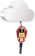 Meyerascal White Cloud Magnetic Key Holder for Wall, Strong Magnetic to Securely Hang Multiple Keys and Keychain, Novelty Cute Home Decorations, Easy to Install and Convenient to Use. (White)