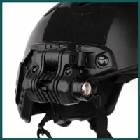 在飛比找蝦皮購物優惠-戰術頭盔附件五節手電筒夾快速旋轉戰術頭盔支架尼龍支架魚骨支架
