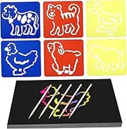 UPKOCH 1 Set Scratch Paper Rainbow Art Craft Supplies for Styluses Fun Drawing and Painting Set for Educational Activities and Creative Projects