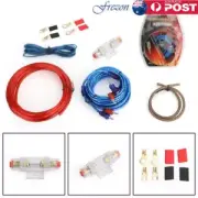 1500W 10 GAUGE Cable Car Amplifier Kit Amp Audio RCA Sub FUSE Wiring Wire AU AU