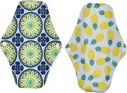 VALICLUD Washable Menstrual Pads Pcs Bamboo Carbon Reusable Sanitary Napkins Soft Comfortable Random