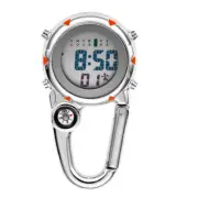 Multifunctional Backpack Clip On Band Carabiner Digital Watch Luminous For Hiker