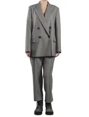 Brunello Cucinelli Multicolor Wool Pa Ea Blazer CBWW6 Women