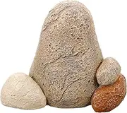 OKUMEYR Simulation Stone Key Storage Holder Box Outdoor Garden Decoration Portable Key Hider Design Blends with Nature