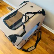 Folding Soft Dog Crate, 3-Door Pet Kennel for Crate-Training Dogs, 5 x Heavy-Wei