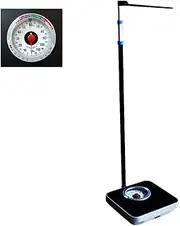 Mechanical Bathroom Scales, Analog Precision Dial Weight Scales, Scale with Height Rod, Extra-Large Dial