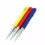 3pc Colour Coded Nail Punch Set(1/32″, 1/16″ & 3/32″) Centre Punch Set Nail tool
