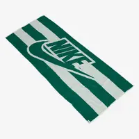 在飛比找Yahoo奇摩購物中心優惠-NIKE Club 海灘毛巾 綠色條紋 薄款 運動毛巾 吸水