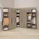 馬克 灰橡色 2×7尺三抽衣櫃 1.5尺轉角置物櫃 2.5×7尺雙吊衣櫃 2×7尺一抽衣櫃 被櫃 衣櫥 YD米恩居家生活