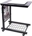 Overbed Table, Height Adjustable Sofa Side Table Slide under the Sofa Table Lapt