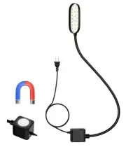 5W Magnetic Work Light, 500 Lumen LED Flexible Gooseneck Lamp with Magnetic B...