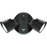 Dark Bronze LED Dual Head Dusk To Dawn Outdoor Flood Spot Light Adjustable Lumen