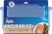 Ziploc Endurables Large Pouch, 8 Cups, Reusable Silicone Bags and Food Storage Meal Prep Containers for Freezer, Oven, and Microwave, Dishwasher Safe