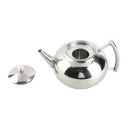 2L 201 Stainless Steel Teapot Coffee Tea Pot Kettle With Removable Infuser US