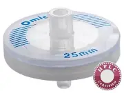 OMICRON® PTFE w/GF pre-filter Syringe Filters, HPLC Certified,1.0/0.45µm, 100/Pk